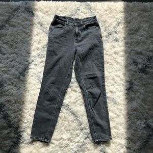American eagle black mom jeans